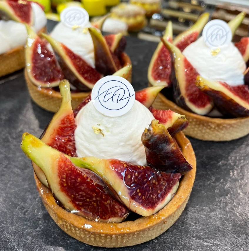 Tartelettes aux figues et à la crème